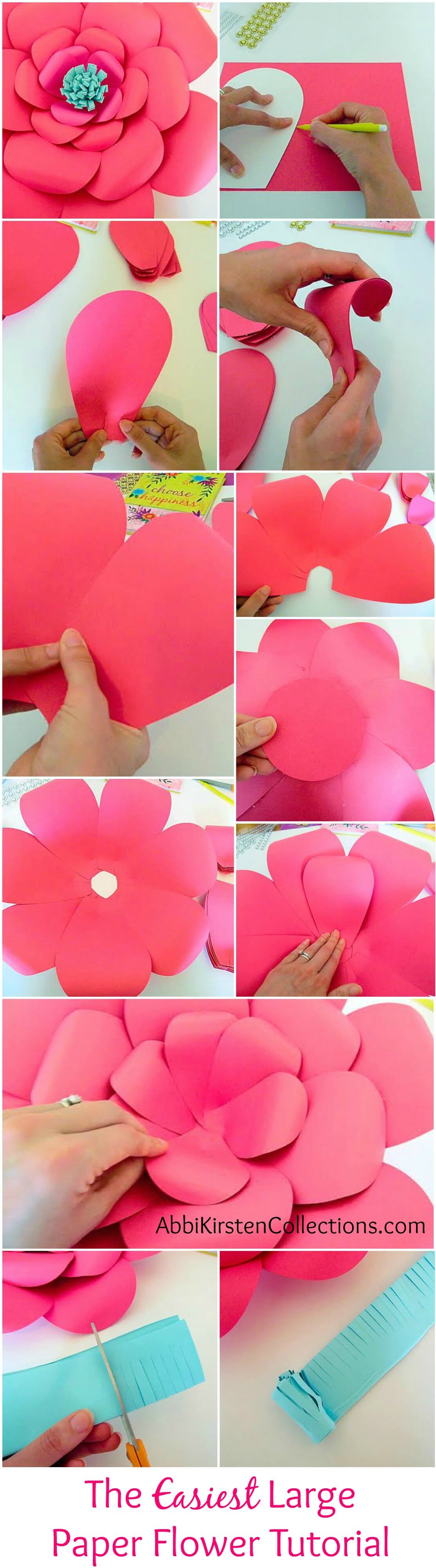 How to Make Large Paper Flowers: Easy DIY Giant Paper Flower