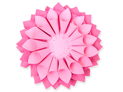 Free Paper Dahlia Template - How to Make Dahlia Paper Flowers