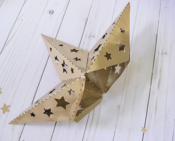 3D Paper Star Template: Paper Star Instructions and Free Template