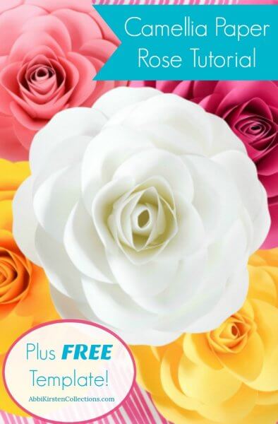 How to make rose paper bouquet, FREE template and full tutorial