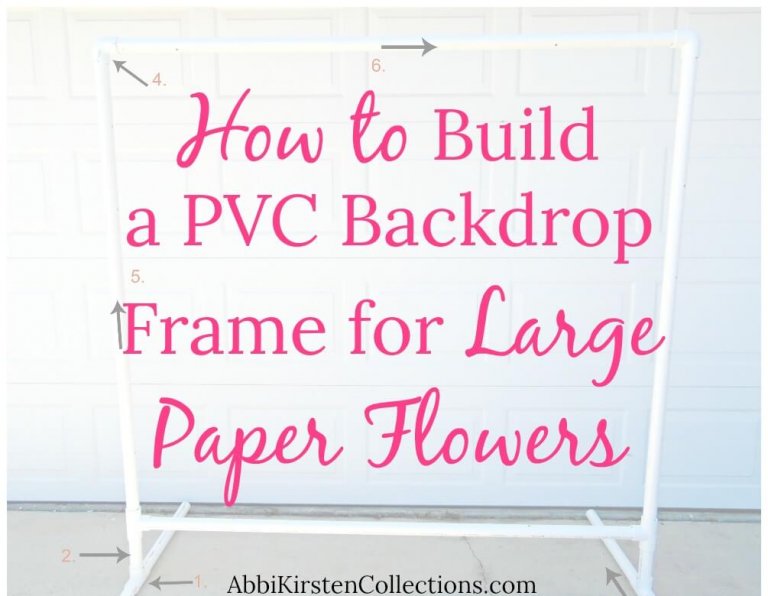 DIY PVC backdrop tutorial