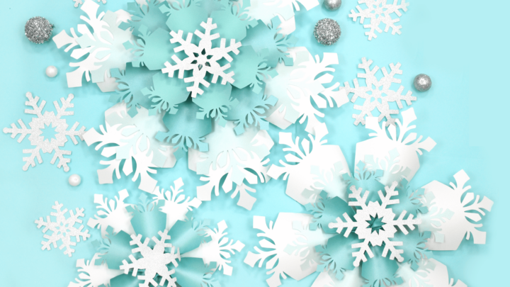 Large Single Color Creative Foam Cut-Outs - Snowflake