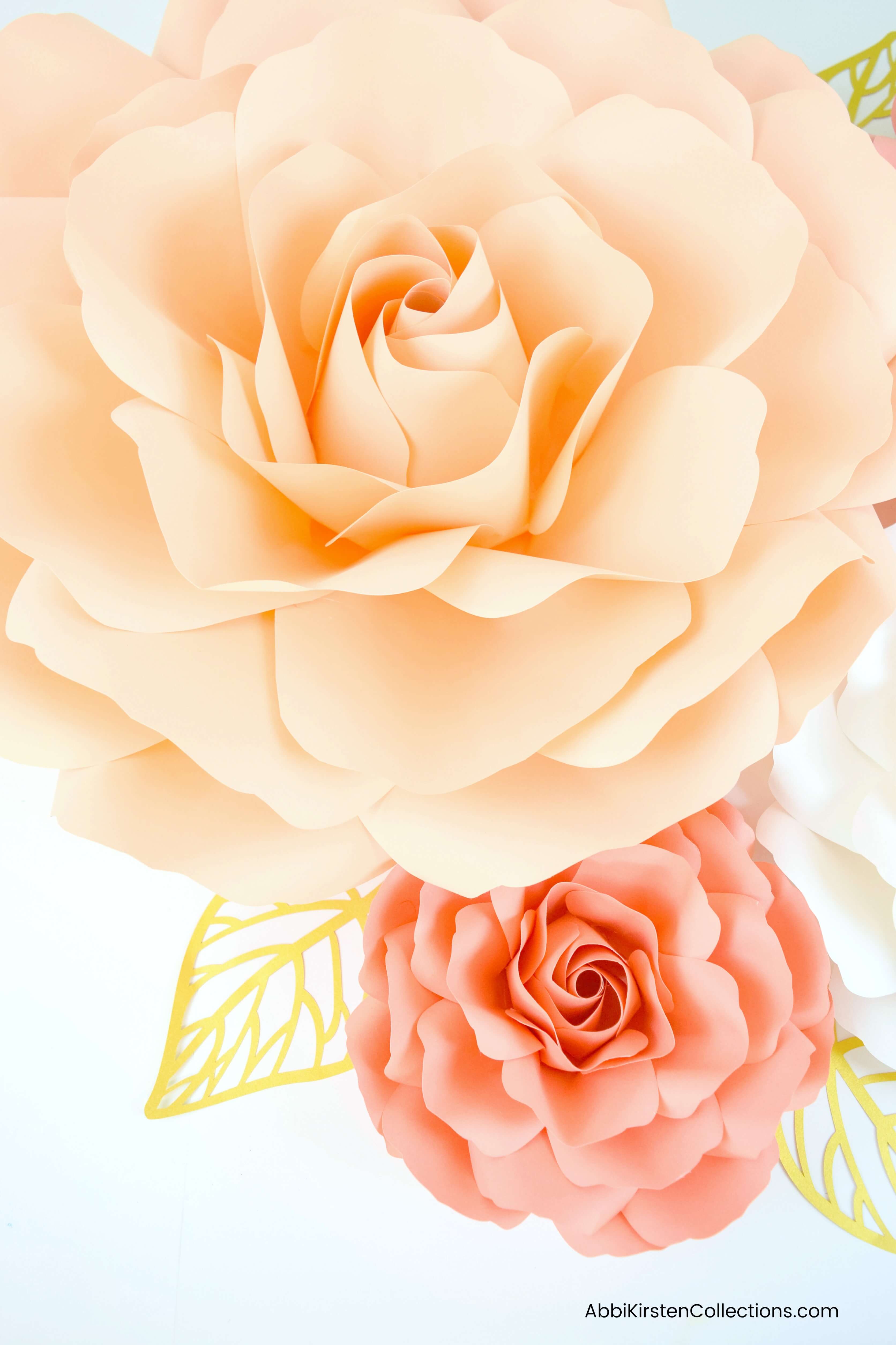 Giant Paper Roses - Ella Style - Extra Large, Large, Medium and Small Sizes  - Catching Colorflies