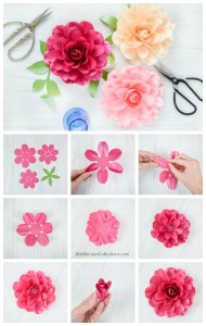 Paper Camellia Rose Template & Tutorial | Abbi Kirsten Collections