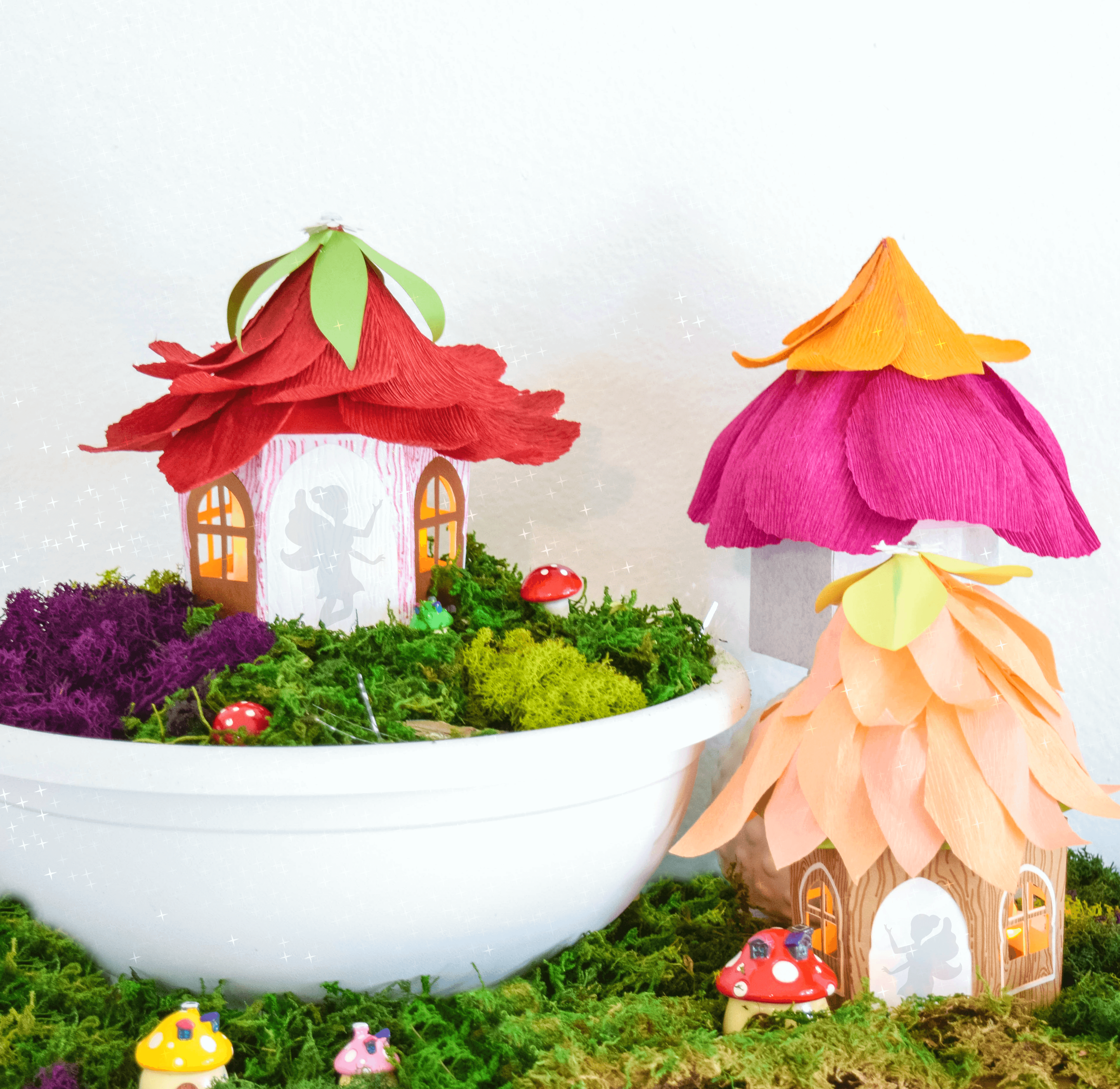 Kitchen Floor Crafts: Wax Paper Flower Garden
