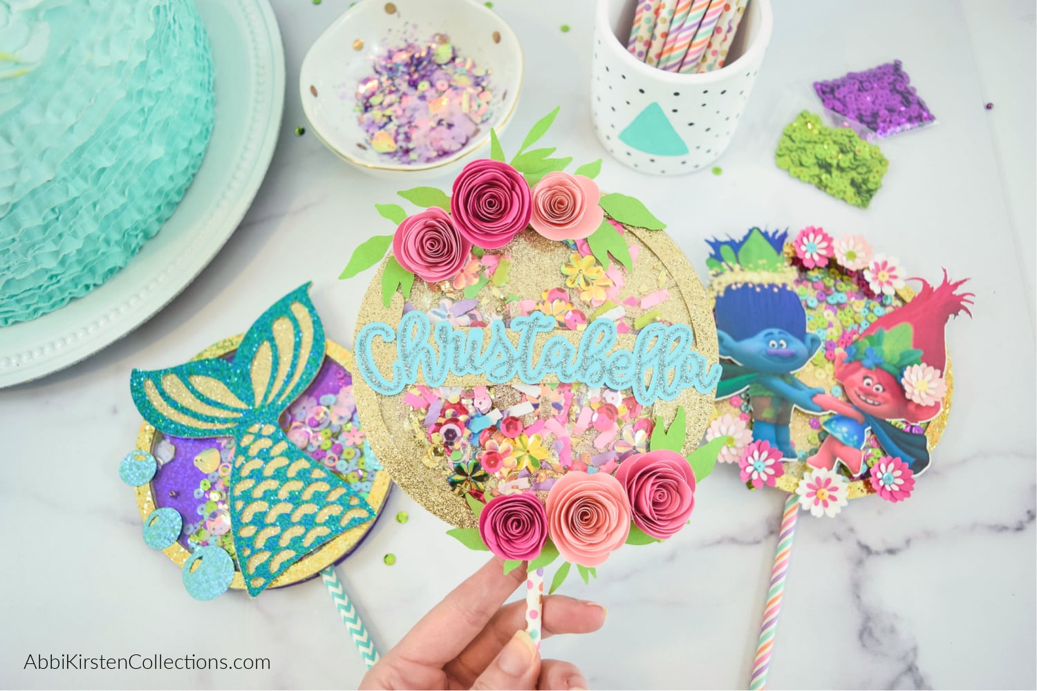 Easy Cricut Cake Topper Tutorial - Crafting a Lovely Life