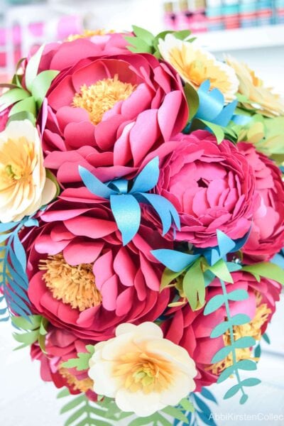 How to mix paper flowers and real flowers