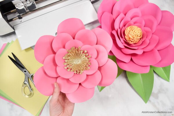 Domestic Fashionista: Paper Flower Fans Tutorial