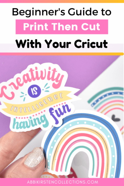 How to Use Printable Vinyl with a Cricut + Print then Cut - Hey