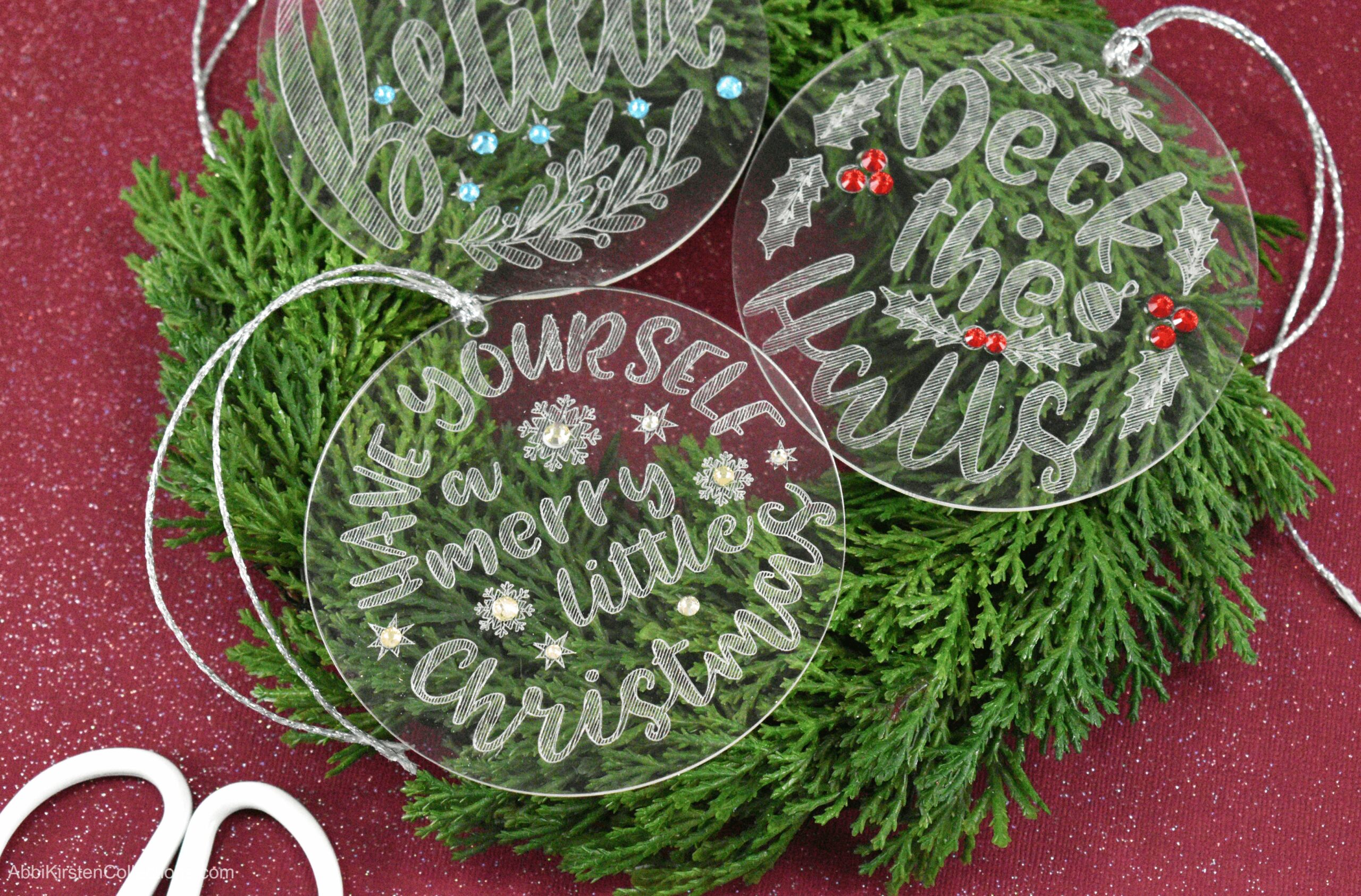 Engraved Christmas Ornaments with Cricut Maker ⋆ Dream a Little
