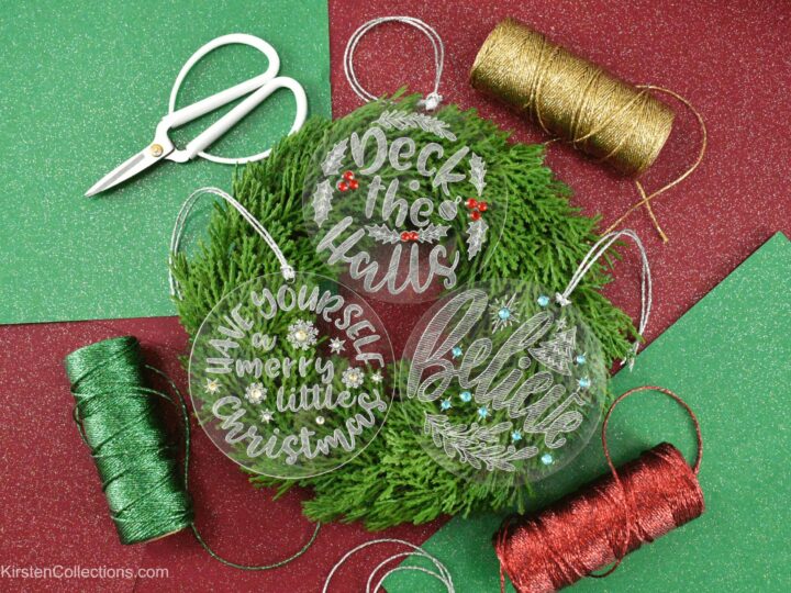 Engraved Christmas Ornaments with Cricut Maker ⋆ Dream a Little