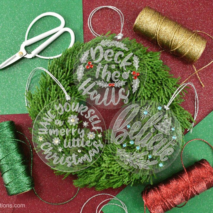 12 Art Minds Clear Fillable Ornaments for Christmas Holiday Crafts
