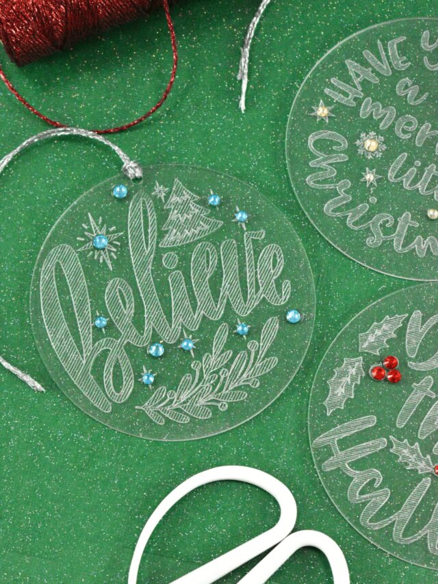 How to Make Engraved Personalized Christmas Ornaments Story - Abbi Kirsten  Collections