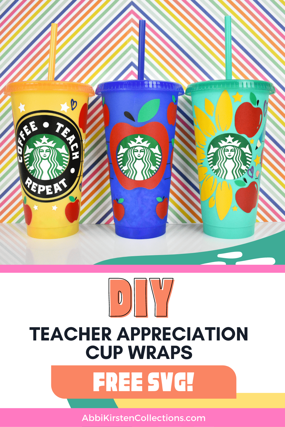 How to Make DIY Starbucks Cup Vinyl Wrap with your Cricut Machine