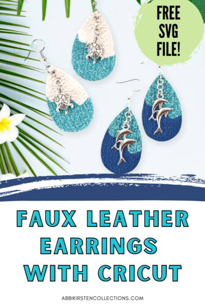 Faux Leather Earrings Project