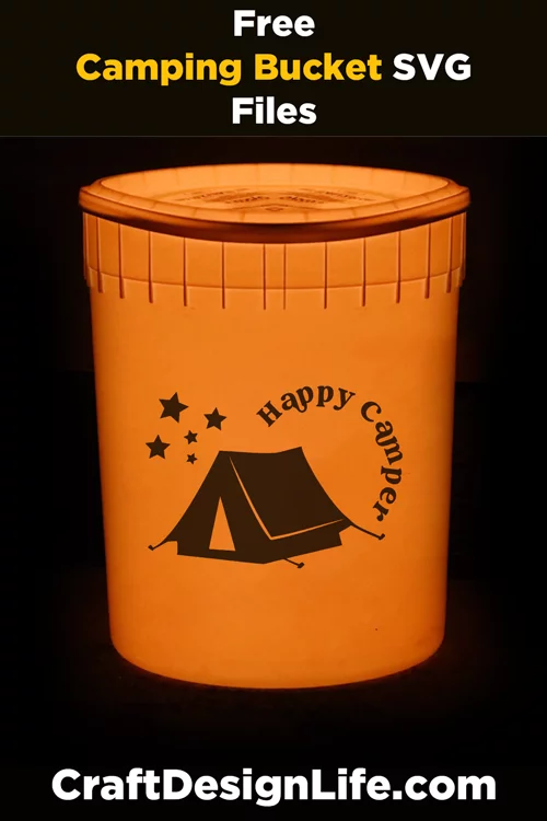 DIY Camping Light Bucket with Cricut 