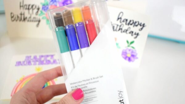 Using Cricut Watercolor Markers for Scrapbooking 
