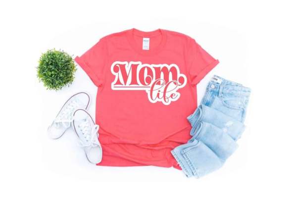 Baseball Mama Svg, Baseball Mom Shirt Svg Cuttable & Printable White Design  with Red Stitch, for Cricut, Silhouette, Iron on, Sublimation